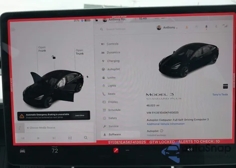 2019 Tesla Model 3 Long Range/Mid Range/Standard Range/Standard Range Plus из США, поврежденный, VIN 5YJ3E1EA5KF413025
